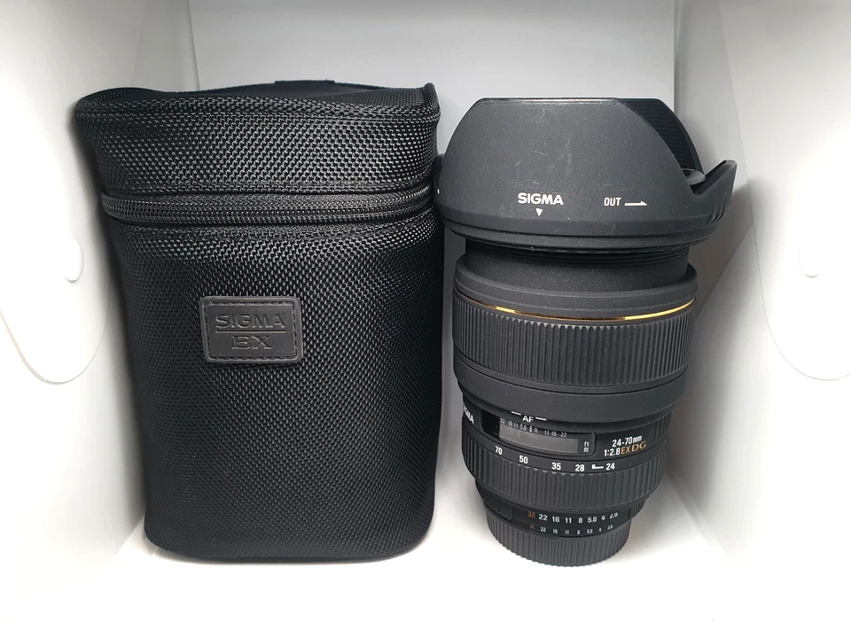Sigma 24-70mm f2.8 EX DG Zoom Lens (for Nikon) w/ UV Filter  & Lens Hood & Case - image 1 of 4