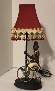 Vintage Monkey Bellhop roter Blazer mit Fez Hut Reiten Hochrad Fahrradlampe - Bild 1 von 24