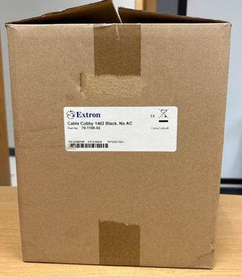 Extron Cable Cubby 1402 Black, No AC  |  (P/N: 70-1185-02) - Image 1 of 3