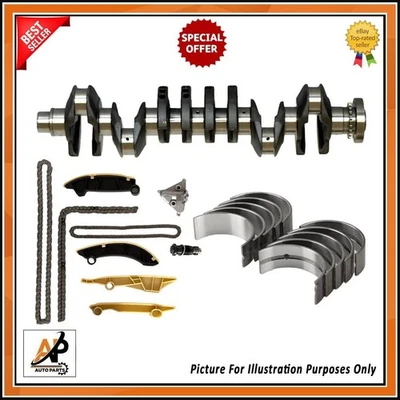 FOR LAND ROVER DT306 CRANKSHAFT & TIMING CHAIN KIT + MAIN & CONROD BEARINGS SET - Image 1 of 4