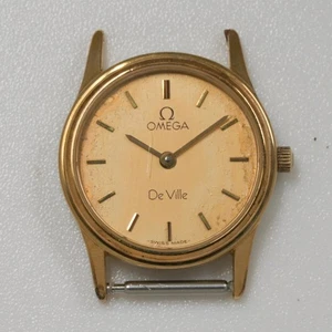 Omega De Ville 591.0338 Quarz 18K Gold Gehäuse Damenuhr mit Schließe funktioniert - Bild 1 von 10