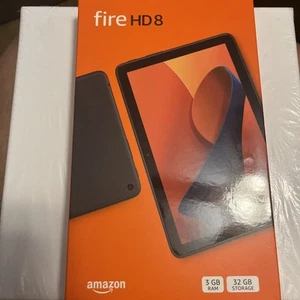 Amazon Fire HD 8 Latest 2024 8" HD tablet with Wi-Fi 3GB / 32 GB, Black, New - Picture 1 of 5