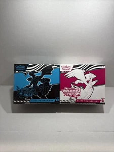Pokemon Black Bolt and White Flare Elite Trainer Box ETB Set de 2 - Imagen 1 de 3