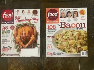 Lot of 2 Food Network   Back Issues  March 2014 and  November 2017 - Imagen 1 de 3