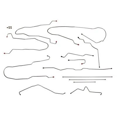 Kit completo de línea de freno Silverado Sierra 2500HD 3500 1996-06 2x4 4x4 inoxidable Foto 1 de 4