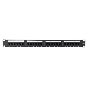 LAN Network Adapter CAT6 24 Port Patch Panel Rack Cable Wall Mounted Bracket NEW - Zdjęcie 1 z 12