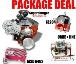 TORQSTORM SUPERCHARGER BILLET SYSTEM SMALL BLOCK CHEVY ARP-K-GM-SBC-PS-SWP COMBO - Picture 1 of 4