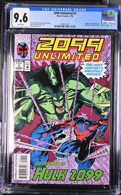 2099 Unlimited #1 - 1st Hulk 2099 - Marvel Comics 1993  CGC 9.6  White Pages - Image 1 of 2