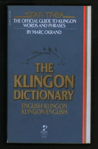 Star Trek Klingon Dictionary Marc Okrand 1985 Erstdruck + Ed Pocket Books - Bild 1 von 2