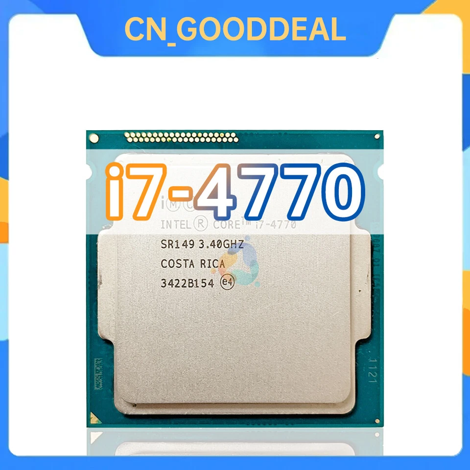 Intel Core i7-4770 SR149 3.4GHz 4C / 8T 8MB 84W LGA1150 CPU Processor - Image 1 of 1