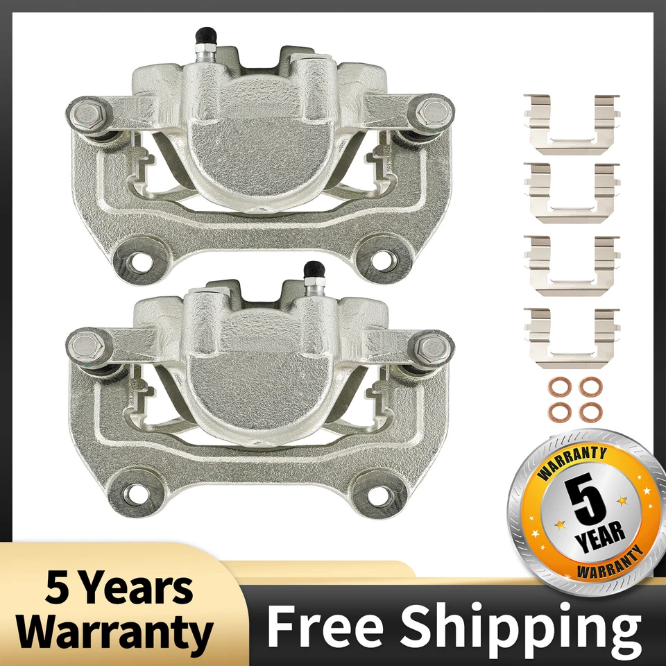 Pinzas de freno delanteras con par de soportes 2 para Chevy Equinox Impala GMC Terrain 2,4 L Foto 1 de 4