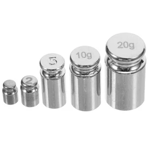 5pcs Digital Scale Calibration Weights High Accuracy Steel Weights For Balance - Picture 1 of 12