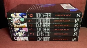 Amor y Corazón, Vols. 1 2 3 4 5 6, de Chitose Kaido, lote de conjunto manga inglés - Imagen 1 de 10