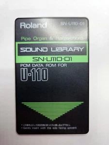 Roland Sound Library SN-U110-01 Pipe Organ & Harpsichord PCM DATA ROM FOR U-110 - Picture 1 of 4