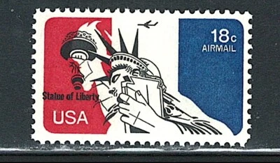 Error Mint US Single (Color Shifted) Stamp,Scott# C87 (MNH) - Image 1 of 2