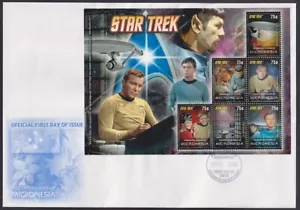 HOJA MICRONESIA # 777a-f FDC de 6 DIFF STAR TREK - Imagen 1 de 1