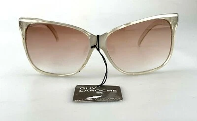 Guy Laroche Vintage Sunglasses Pearl Square Cat Eye Made In France NOS - Image 1 of 4