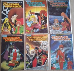 Eternity Comics Leiji Matsumoto's Captain Harlock Lot #1 3 6 8 9 11 Gibson Dunn - Picture 1 of 15