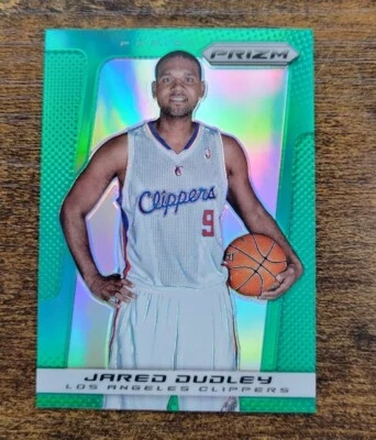 2013-14 PANINI PRIZM JARED DUDLEY CLIPPERS GREEN PRIZM REFRACTOR #28 SP CLEAN - Image 1 of 2