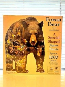 Forest Bear 1000 Piece Shaped Jigsaw Puzzle by SunsOut - Picture 1 of 1