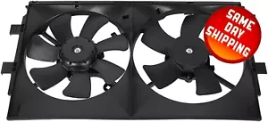 08-17 Fits MITSUBISHI LANCER DUAL A/C RADIATOR COOLING FAN ASSEMBLY WITH MOTOR - Picture 1 of 3