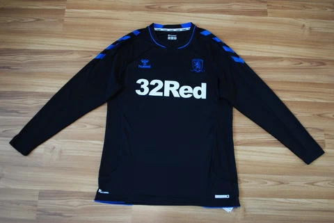 SIZE M-L MIDDLESBROUGH FOOTBALL SHIRT HUMMEL AWAY SHIRT JERSEY 2019-2020 LONG/S Cover