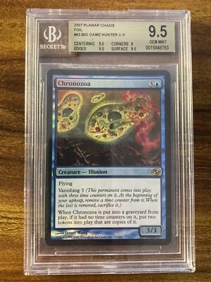 MTG✨CHRONOZOA FOIL✨Planar Chaos BGS 9.5 GEM MINT RARE Creature 2007 POP 1 ! - Image 1 of 4
