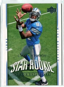 UD 2007 cubierta superior Calvin Johnson radiocontrol #277 Hof Detroit Lions - Imagen 1 de 1