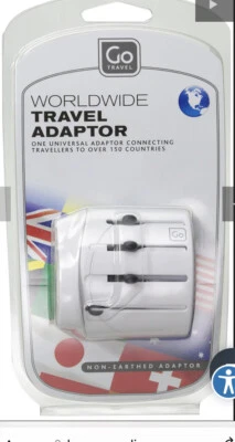 Adaptador Go Travel World + Cargador USB Un Adaptador Universal Conecta Viajeros- Foto 1 de 4