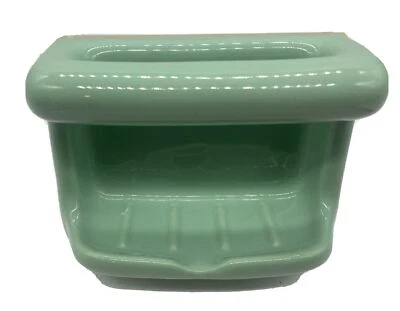 Antigo Jadeite Espuma do Mar Verde Cerâmica Azulejo-In Suporte de Parede Banheiro Saboneteira Barra de Agarrar - Imagem 1 de 4