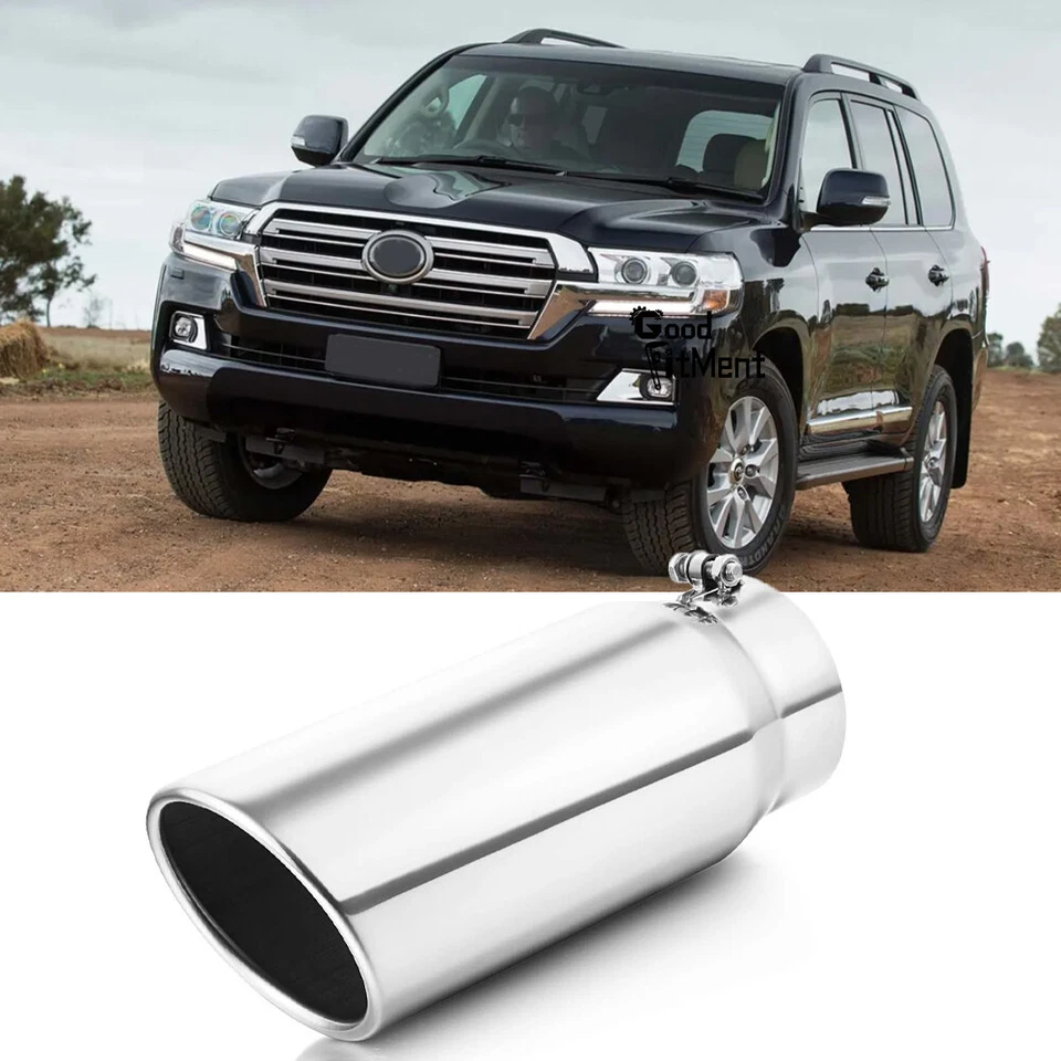 For Toyota Land Cruiser Stainless Steel Exhaust Tip 5" Inlet - 6" Outlet - 15" - Image 1 of 4