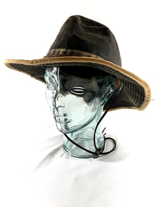 DORFMAN PACIFIC CO MEN/UNISEX SZ LARGE 23" WESTERN OUTBACK HAT HANDMADE BLK BRN - Bild 1 von 20