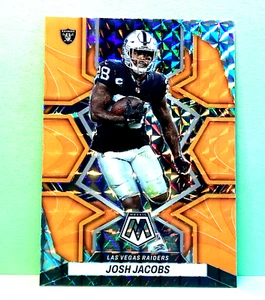 Josh Jacobs 2022 mosaic Orange mosaic refractor card - Picture 1 of 1