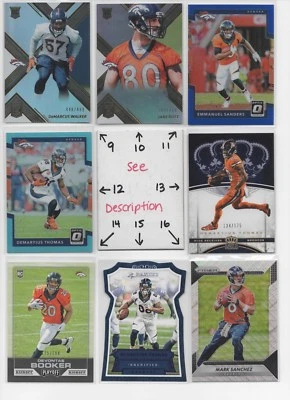 Denver Broncos *** Serial #'d Rookies Jerseys Autos SEE OUR OTHER BRONCOS CARDS - Image 1 of 4