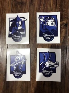 Set Of 4 Disney + Plus Day (11/12/21) Stickers From Target - Loki, Luca, Raya! - Picture 1 of 6