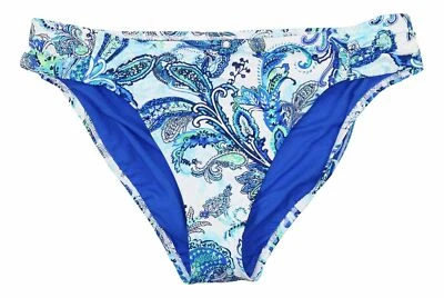 Pantalones de bikini LAUREN RALPH LAUREN Fiesta Paisley Hipster talla 4 azul traje de baño Foto 1 de 4