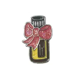Ribboned Perfume Bottle Lapel Vest Hat Lapel Pin A20 - Bild 1 von 3