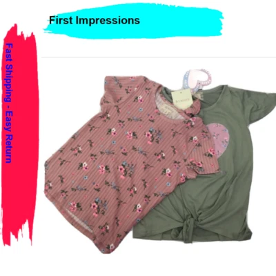 Btween Niña, Juego Top 2 Piezas, Oliva/Coral, 5 Foto 1 de 3