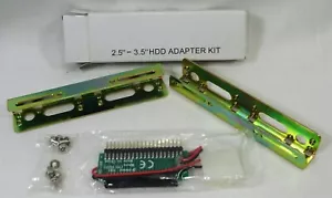 HDD SSD Mounting Adapter kit 2.5" to 3.5" Metal Rails w 40 pin Adapter Board - Picture 1 of 2