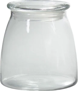(2 Pack) 27 oz Clear Candle Glass Jar with Airtight Glass Cover Lid - Picture 1 of 5