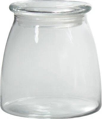 (2 Pack) 27 oz Clear Candle Glass Jar with Airtight Glass Cover Lid - Image 1 of 4