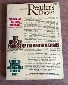 Vintage Reader's Digest OKTOBER 1983 Magazin ~ Geschichten * Kultur * Printanzeigen ~ sehr guter Zustand - Bild 1 von 11
