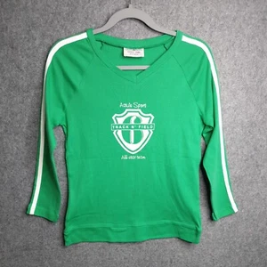 County Town Womens Top Size M Medium Green Longsleeve Active Pullover Sports - Picture 1 of 10