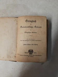 1877 Rare Antique German Prison Worship Book publishing house royal secret ober - Picture 1 of 9