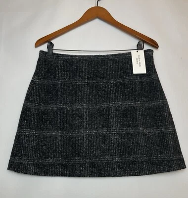 Minifalda de fieltro línea A con cremallera lateral talla 8 de Calvin Klein para mujer NUEVA Foto 1 de 4