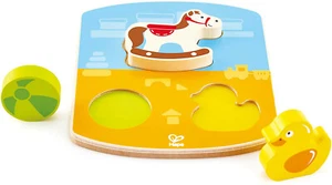 Hape Chunky Toy Puzzle Spiel, Mehrfarbig, 5" x 2" - Bild 1 von 3