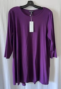 Túnica cuello redondo pasas Eileen Fisher nueva con etiquetas talla M $158 - Imagen 1 de 6