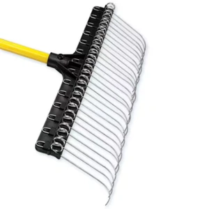 Rake Replacement Head Co-Polymer Head Rake Ensures Long Lasting Flexible Tines - Foto 1 di 5