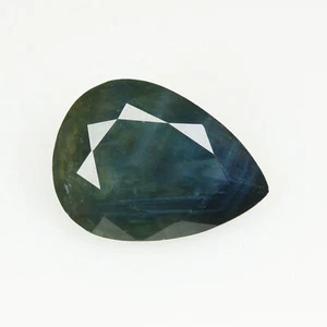 2.12 Ct Wonderful Pear 9.6 x 7.1 MM 100% Natural Blue Green Australia Sapphire ! - Picture 1 of 5