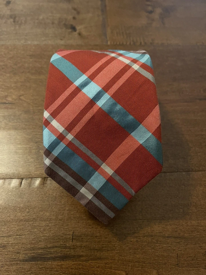 Corbata Ted Baker London Multicolor a Cuadros Hecha en EE. UU. Algodón Seda Para Hombre Foto 1 de 2